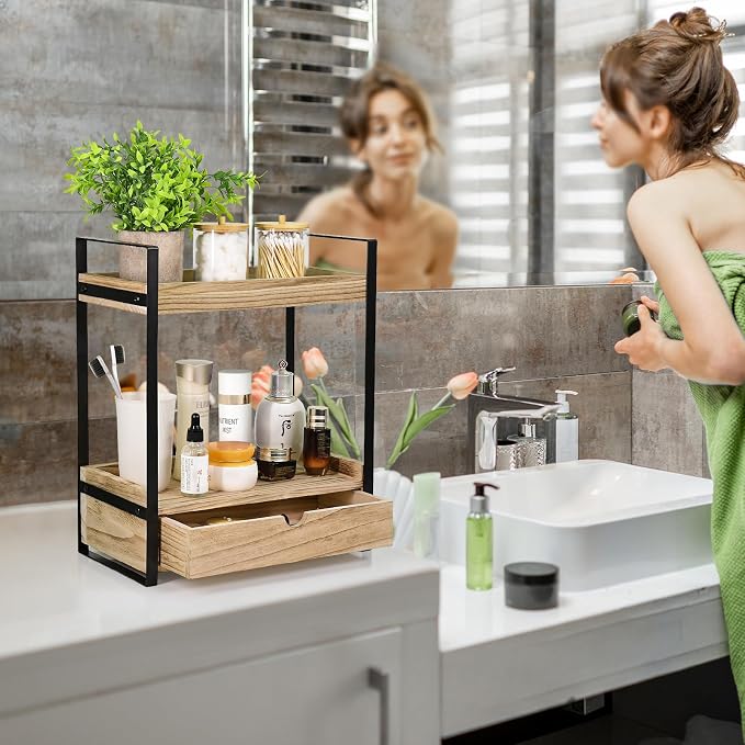 2-Tier Bathroom Organizer Countertop - Image 2