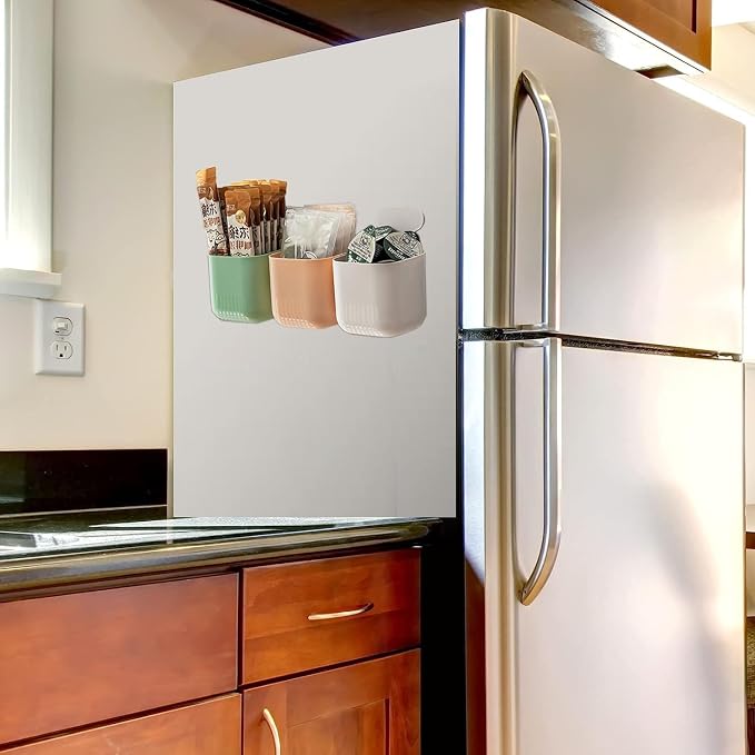 MORNITE Fridge Magnetic Cup Storage Rack, Magnetic Locker Organizer - Image 8