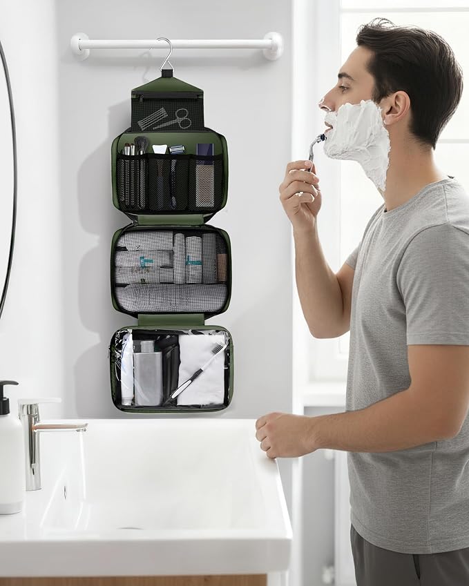 Maliton Toiletry Bag for Men & Women Large Toiletry Bags for Traveling Hanging - Image 7