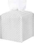 Tissue Box Cover PU Leather Tissue Holder Square Facial Tissue Case Facial by zoocatia