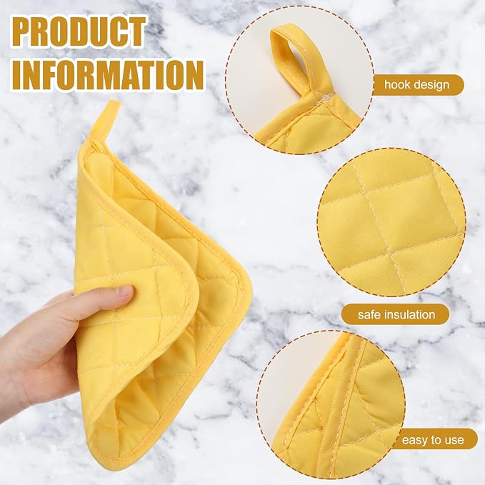 Uiifan 30 Pieces Cotton Pot Holders - Image 2