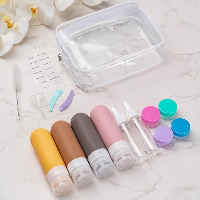 16pack Travel Bottles for Toiletries, TSA Approved LeakProof Squeezable - Image 6