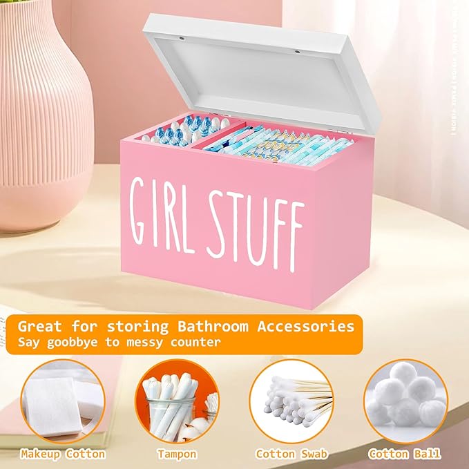 Tampon Holder for Bathroom, Feminine Product Organizer Pad Case Holder - Image 3