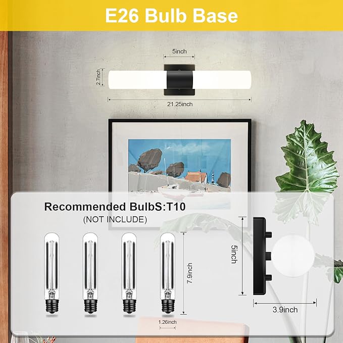 Kalium Bathroom Wall Sconces Set of Two, 21 Inch Modern Vanity Lights - Image 7