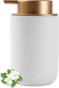 Hand Soap Dispenser for Bathroom Decro, Ceramic Liquid Pump Bottles Refillable by JiatuA