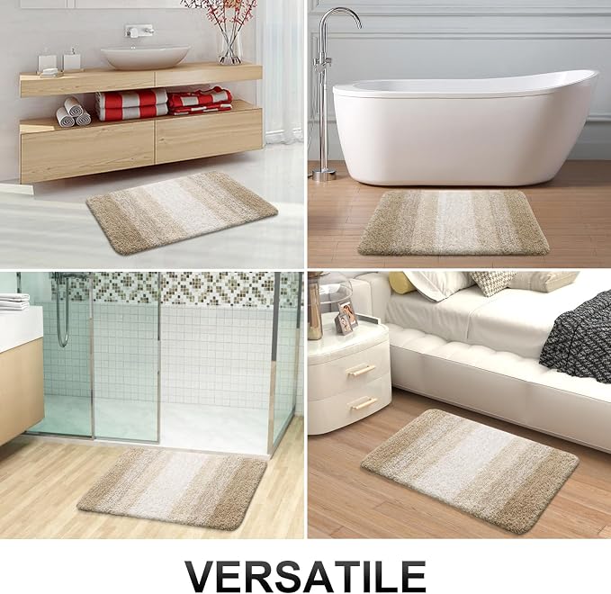 OLANLY Bathroom Rug Set 2 Piece, Soft Absorbent Microfiber Bath Mats and - Image 7