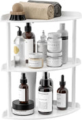 3 Tier Acrylic Corner Shelf Organizer Storage 9.5x9.5x15.7 Inch, Study Room by Sezanrpt