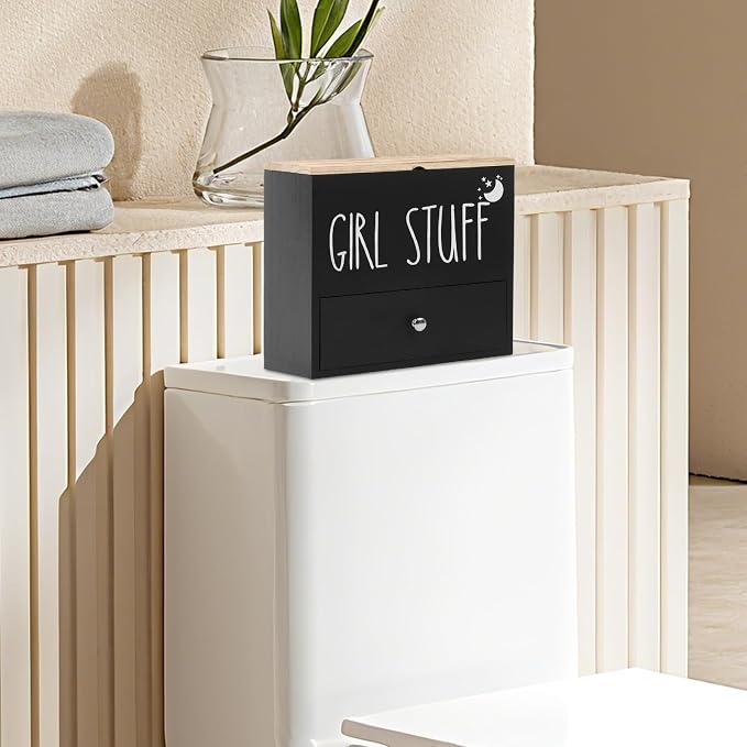 Tampon Holder for Bathroom, Feminine Product Organizer Pad Case - Image 7