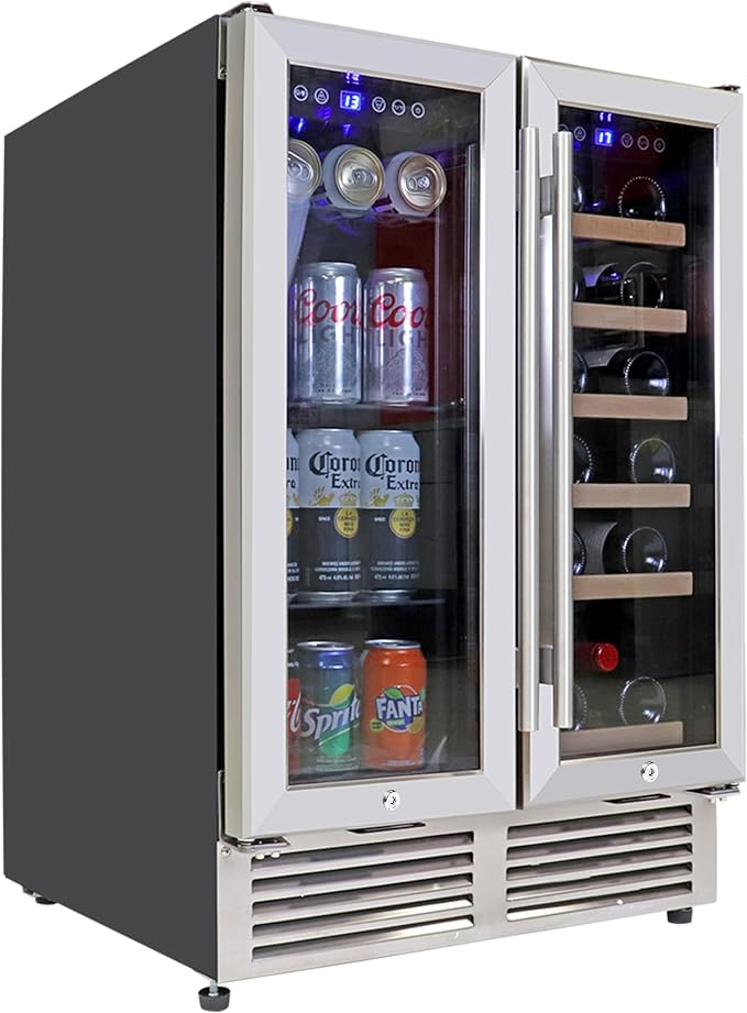 Koolatron 18 Bottle 56 Can Wine Fridge – Wine Cooler by Koolatron