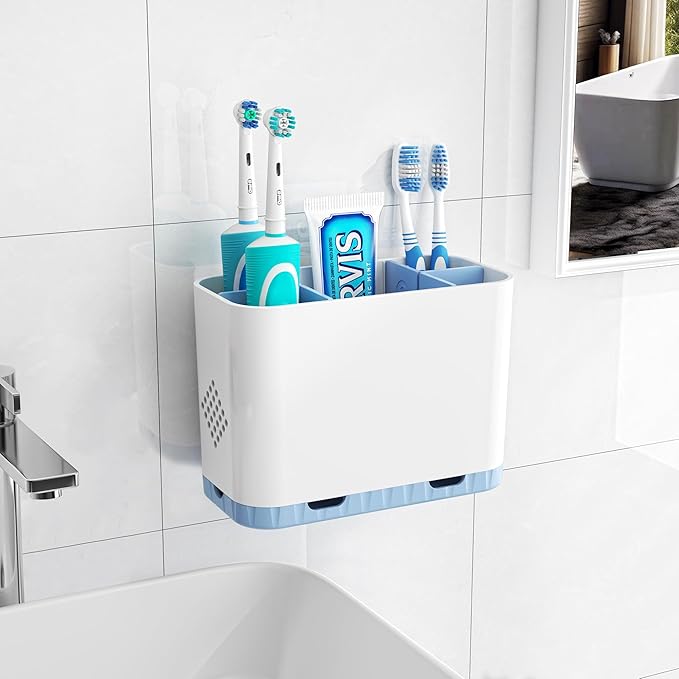 Toothbrush and Toothpaste Holders by Homtalker