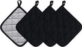 Kitchen Pot Holders Set Heat Resistant Pure Cotton Potholders Kit Trivets Large by KLNYOO