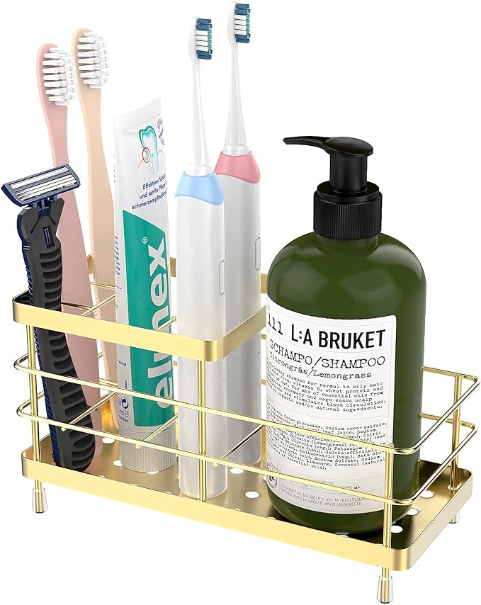 Luxspire Toothbrush Holders, 6 Slots Stainless Steel Tooth Brush Holder by Luxspire
