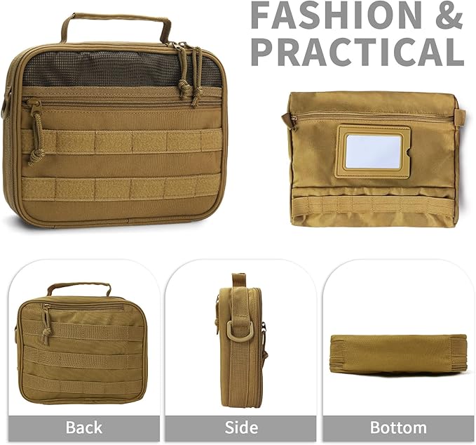 SMONT Toiletry Bag for Men Travel Toiletry Organizer Dopp Kit Travel Organizer - Image 8