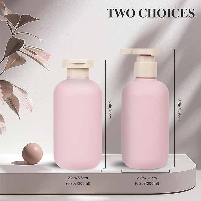 6.8oz Refillable Shampoo and Conditioner Bottles - Image 3