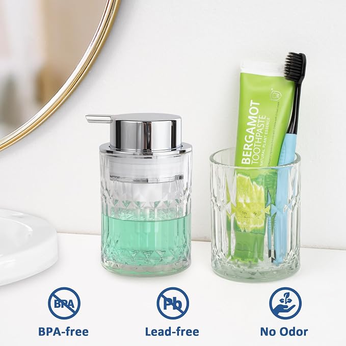 Bathroom Glass Soap Dispenser - Image 2