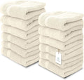 White Classic Luxury Cotton Washcloths 13x13 Inch by WhiteClassic