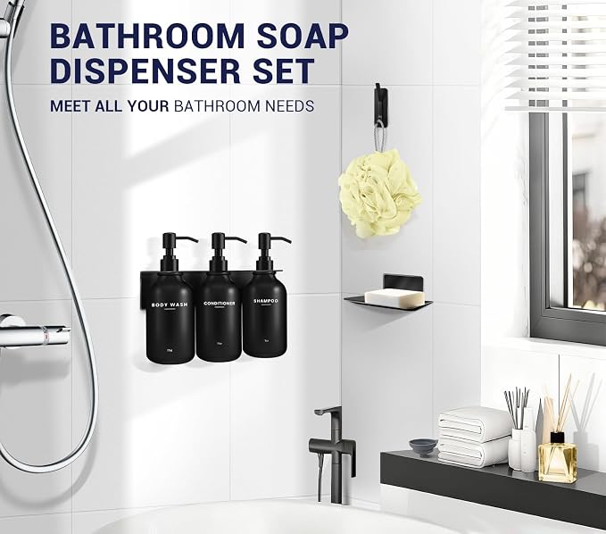 KLL Shampoo and Conditioner Dispenser Set - Image 8