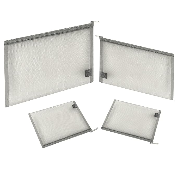 EASYFUN Mesh Pouch, Make up Bag by EASYFUN