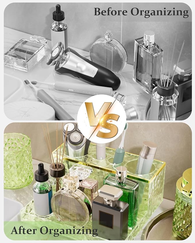Glass Bathroom Accessories Set 5Pcs Crystal - Image 6