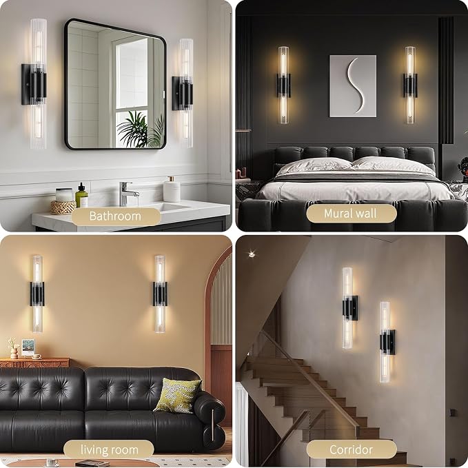 21" Bathroom Vanity Sconces Set of 2, Modern Up Down Wall Decor Set of 2 - Image 3