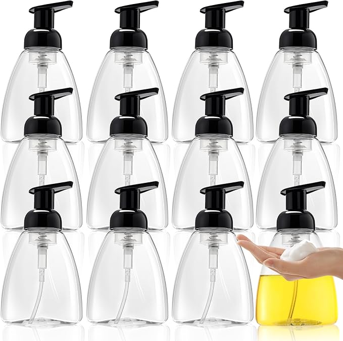 Bekith 12 Pack Foaming Hand Soap Dispenser, 10 Oz Liquid Soap Dispenser Empty by Bekith