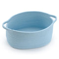 Baby Blue Cute Woven Storage Basket by Unknown