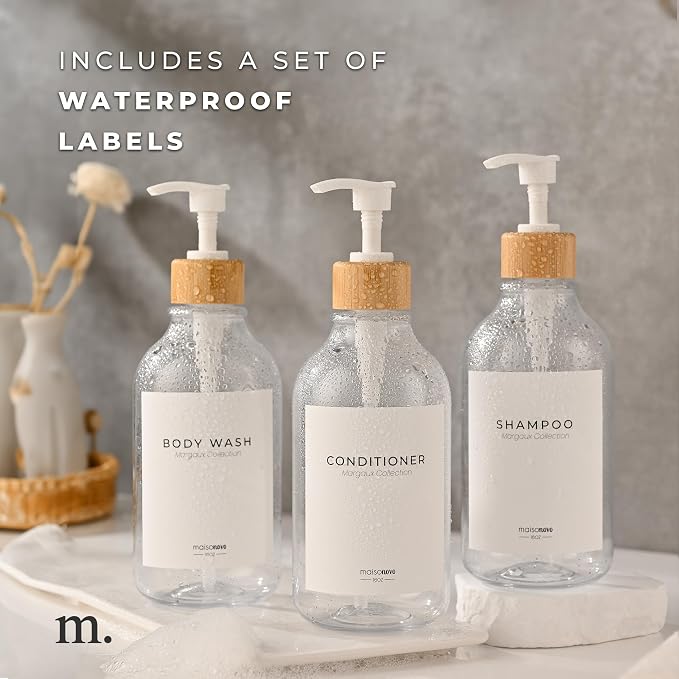 MaisoNovo Refillable Shampoo and Conditioner Bottles - Image 6