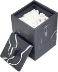 Cotton Swab Canister with Lid, Resin Bathroom Containers Canister Cotton Ball by HOME