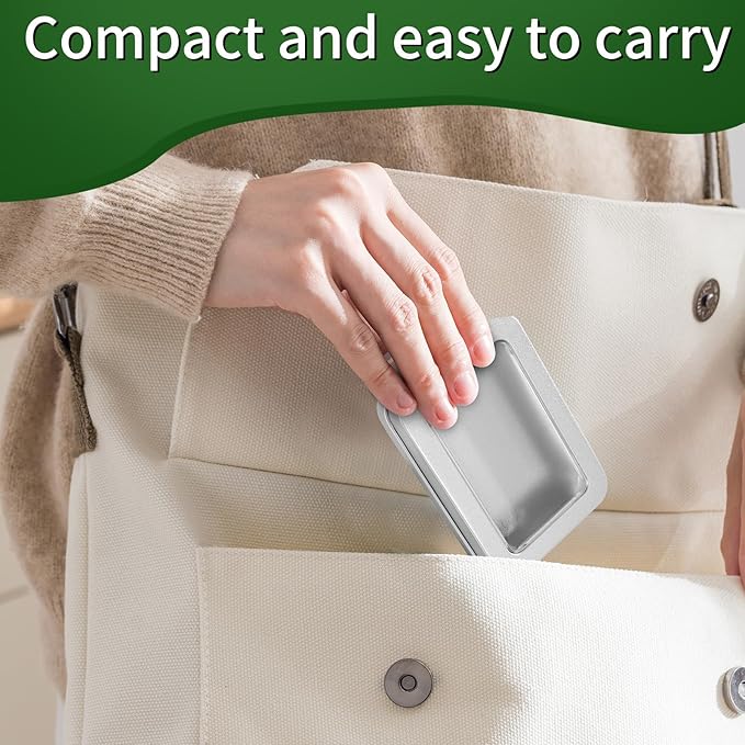 2 PCS Portable Cotton Swab & Floss Holder, Travel-Size Empty Metal Containers - Image 4