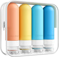 Quatish Travel Bottles for Toiletries, Original Patented Leak Proof Travel Size by Quatish