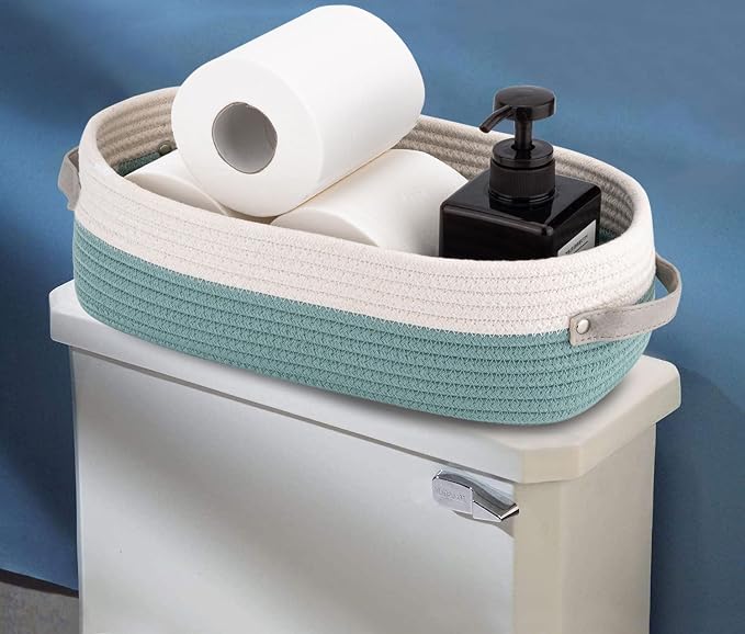 Cotton Rope Woven Toilet Paper Baskets - Image 2