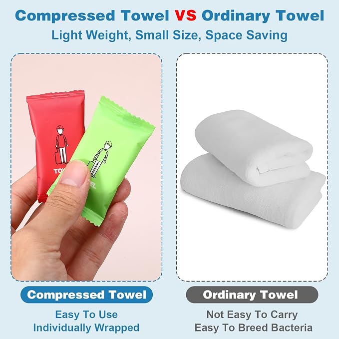 140 Pack Disposable Compressed Face Towels - Image 5