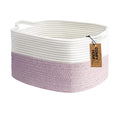 COMFY-HOMI Cotton Rope Woven Medium Basket by COMFY-HOMI