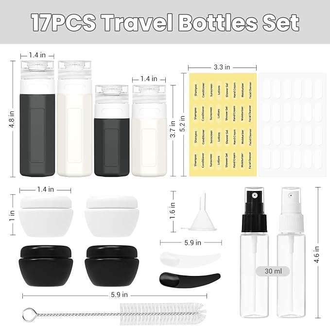 17 Pack Travel Bottles - Image 2