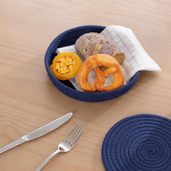 SHACOS 8 Inches Trivets for Hot Dishes, 4 Pieces Cotton Trivets Mats for Kitchen - Image 8