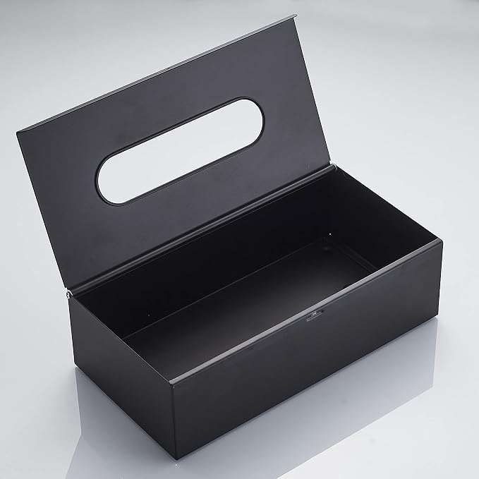 JunSun Rectangular Tissue Box Cover Tissue Box Holder Napkin Holder Tissue - Image 9