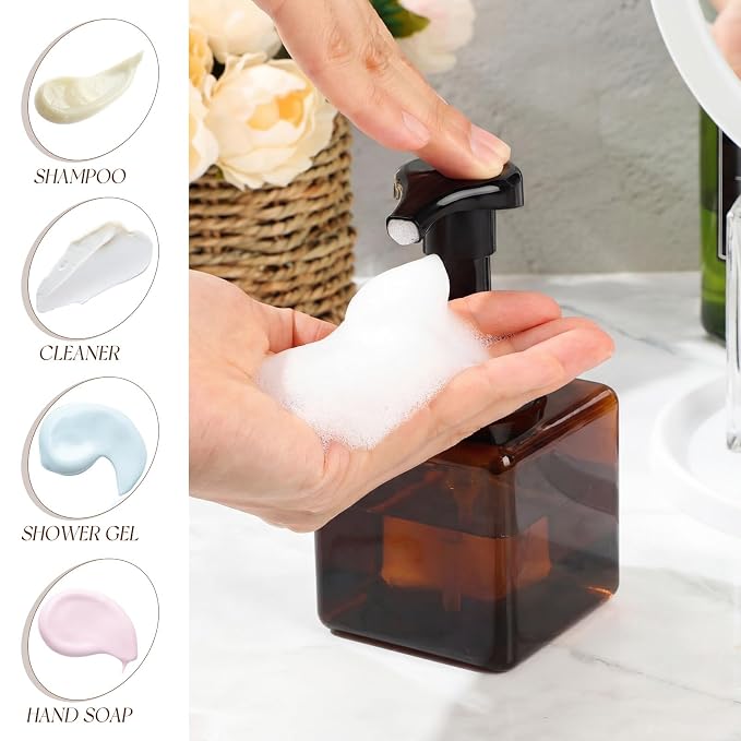 Domensi 12 Pcs Foam Pump Bottle Foaming Soap Dispenser Empty Travel Foaming - Image 3