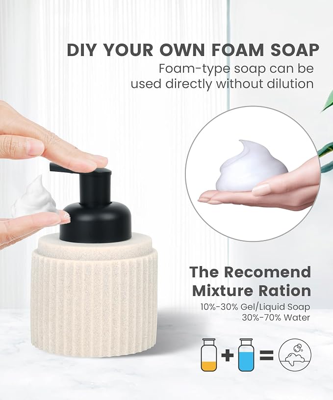 Beige Bathroom Accessory Set - Image 3