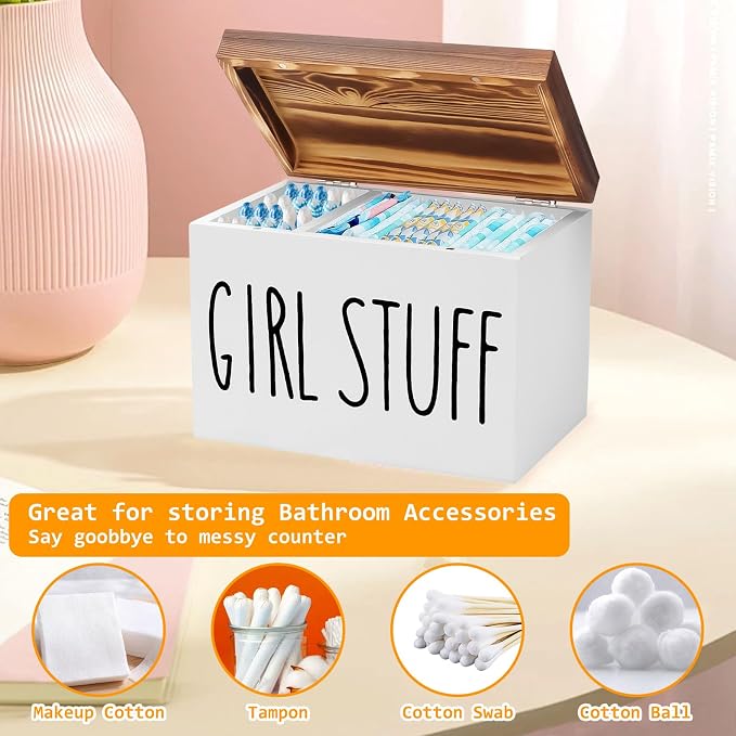 Tampon Holder for Bathroom, Feminine Product Organizer Pad Case - Image 4