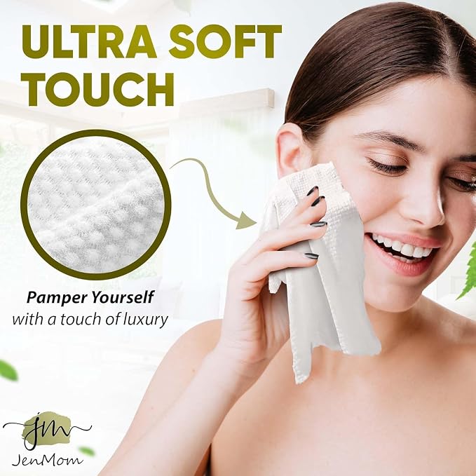 Disposable Face Towels – 200 Count Biodegradable Dry Wipes - Image 2
