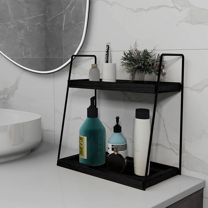 Dorhors 2 Tier Bathroom Counter Organizer Storage, Vanity Organizer - Image 5