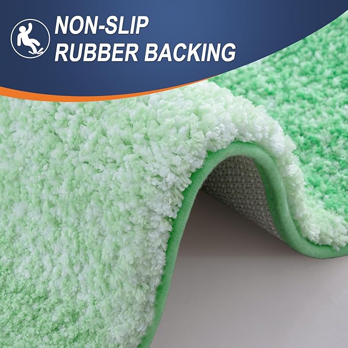 OLANLY Bathroom Rug Set 2 Piece, Soft Absorbent Microfiber Bath Rug Set - Image 5