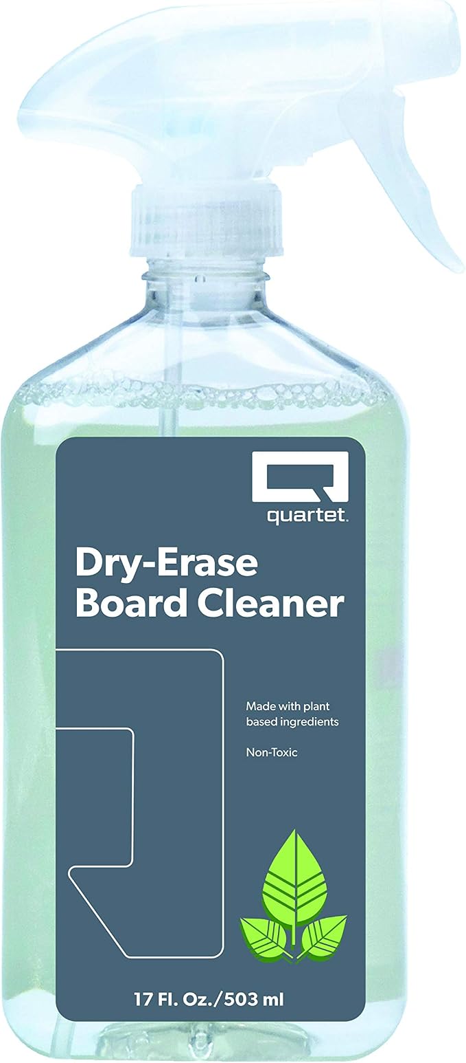 Quartet Dry Erase Board Cleaner Spray, 17fl.Oz/503ml Whiteboard Cleaning Bottle by Quartet