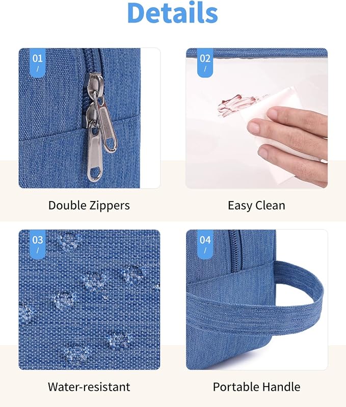 Narwey Travel Toiletry Bag for Women Traveling Dopp Kit Men Travel Bag for - Image 6