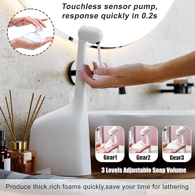 Automatic Foaming Soap Dispenser, 10oz/300ml Touchless Smart Dispenser - Image 3