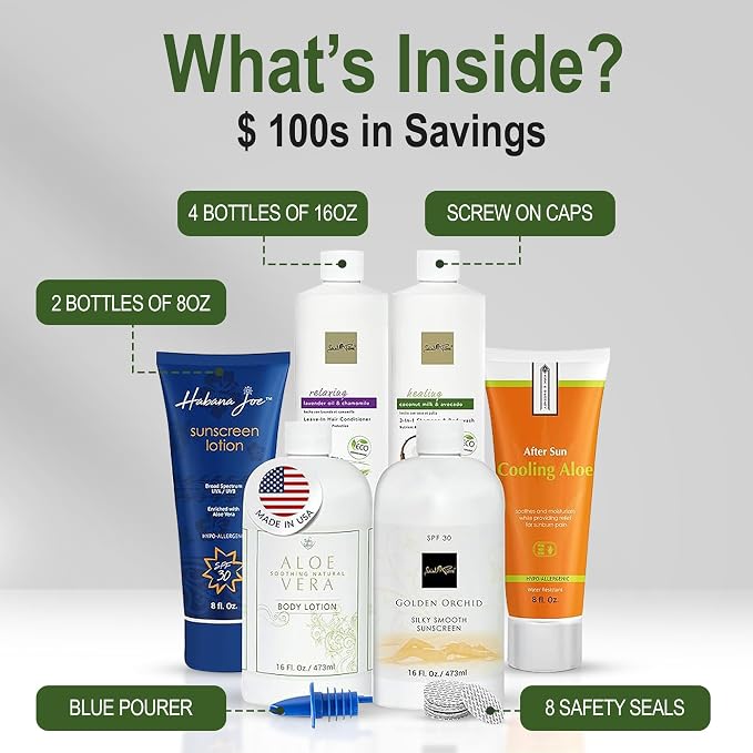 Cruise Alcohol Smuggling Kit Empty Shampoo Conditioner Bottles hide and drink - Image 9