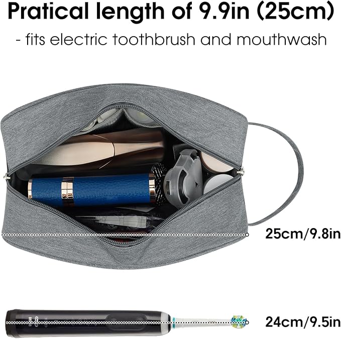 Narwey Travel Toiletry Bag for Women Traveling Dopp Kit Men Travel Bag for - Image 2