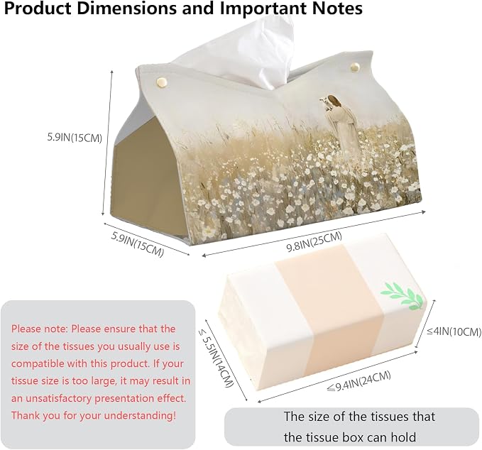 Jesus Leather Tissue Box Cover Rectangle, Christian Toilet Paper Box Holder - Image 7