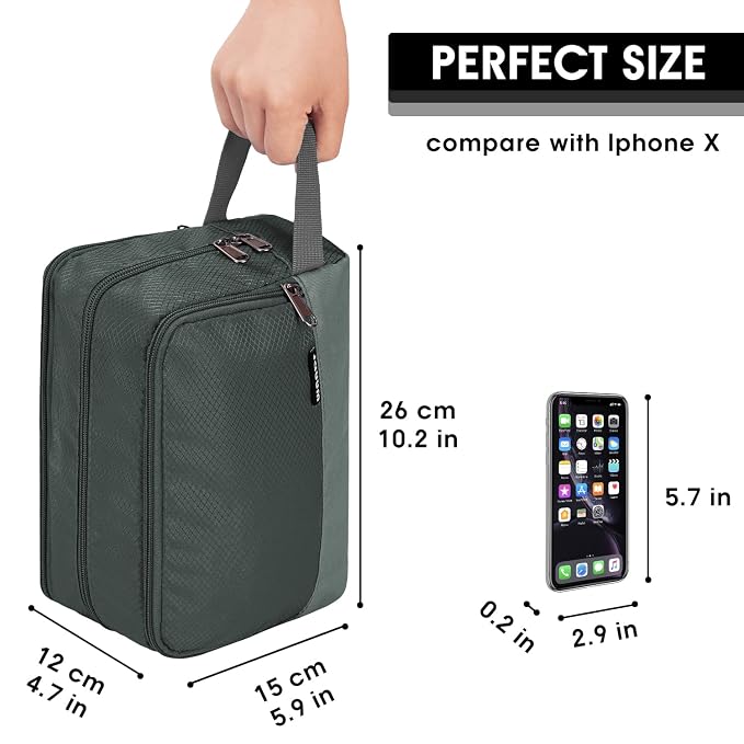 Toiletry Bag for Men Hanging Dopp Kit Water Resistant Shaving Bag Small - Image 2