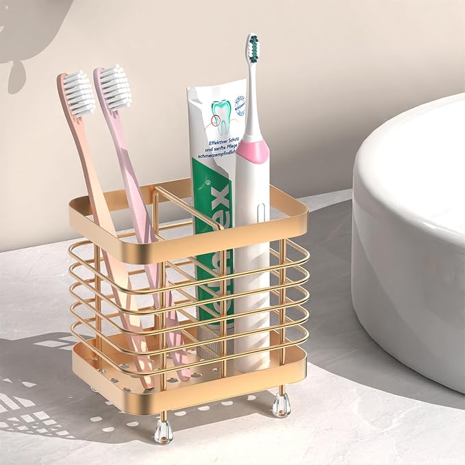 Luxspire Toothbrush Holders for Bathroom, Stainless Steel Electric Toothbrush by Luxspire